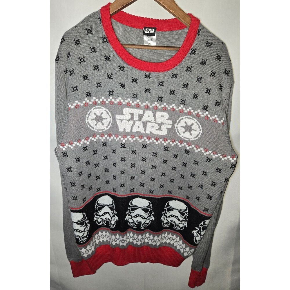 Disney Star Wars Stormtroopers Christmas Sweater Men's Size XL